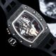 Top replica Richard Mille RM66 Tourbillon Black CarbonTPT Carbon fiber case Men's leather strap (8)_th.jpg